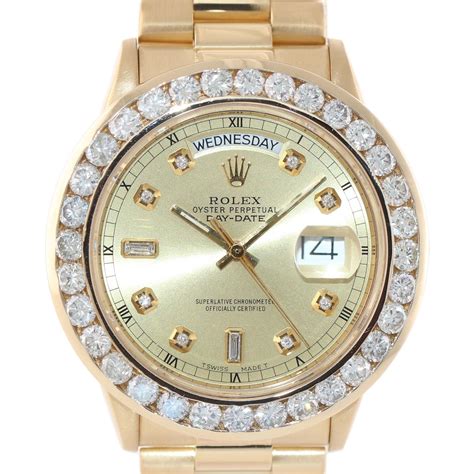 rolex presidential 36mm diamond bezel.